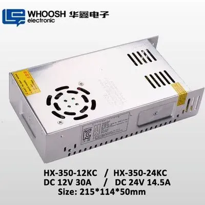 AC185-264 DC 350W LED Module Power Supply with KC Certification