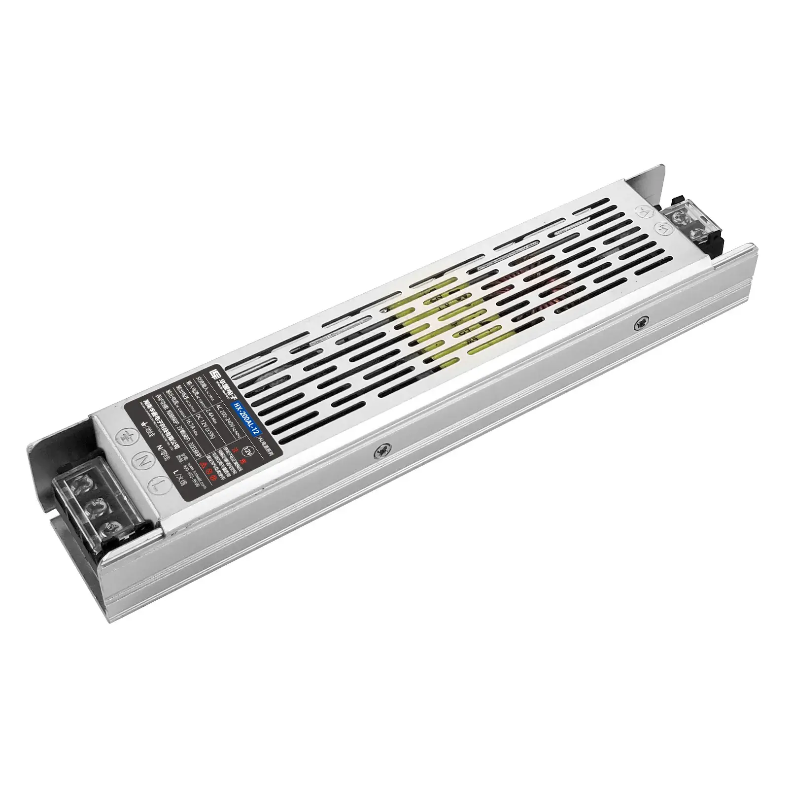 Nguồn điện mỏng dc16.6A 200w, trình điều khiển đèn LED không gây tiếng ồn